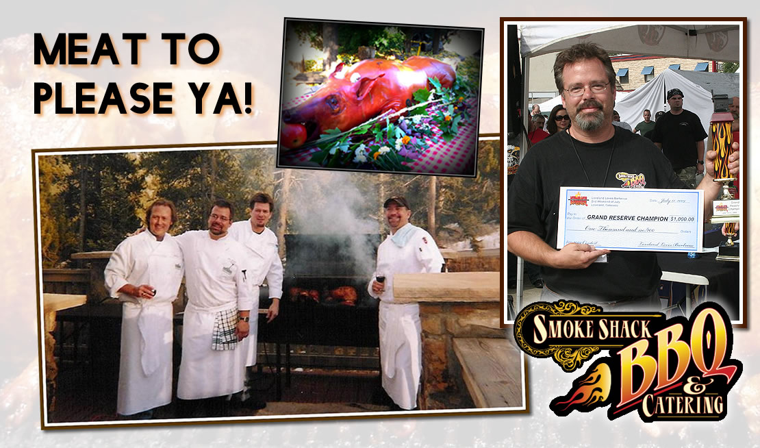 Chef Allen with his family and friends at Smoke Shack BBQ of Boulder County