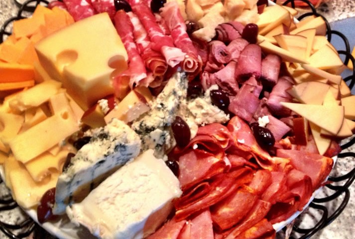 Cheese and cold cut tray by Smoke Shack BBQ Caterers